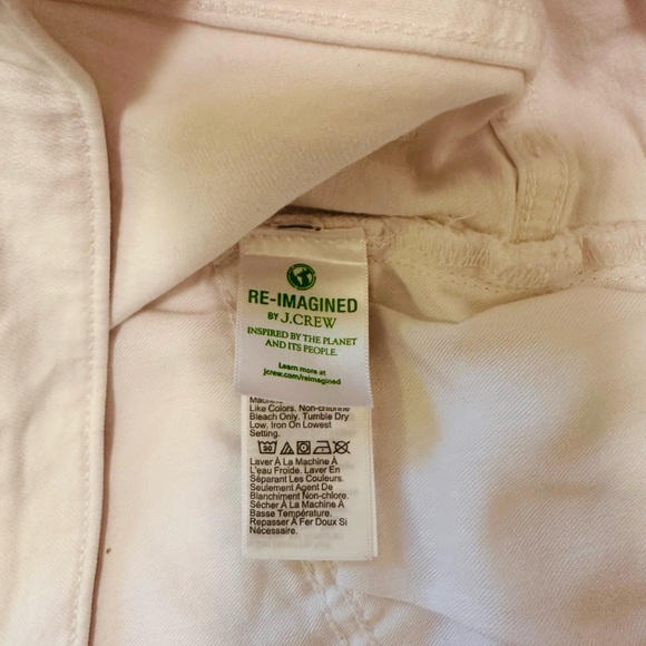 J Crew - size 28 - slim boyfriend jeans - white - Picture 4 of 8
